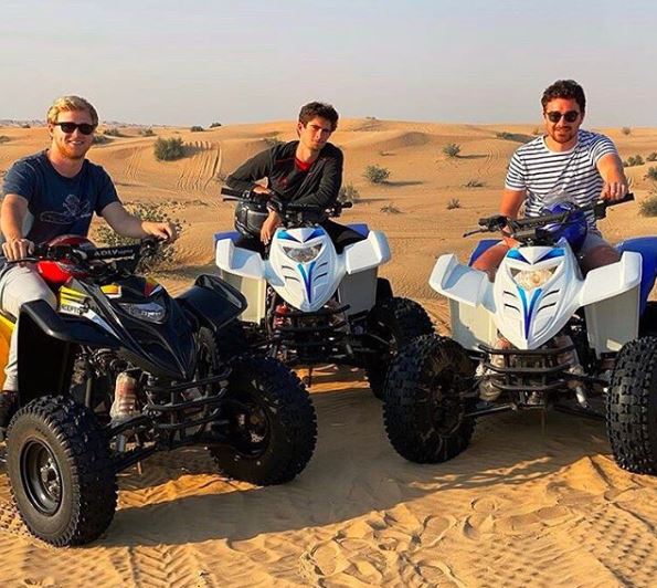 students in dessert in Dubai