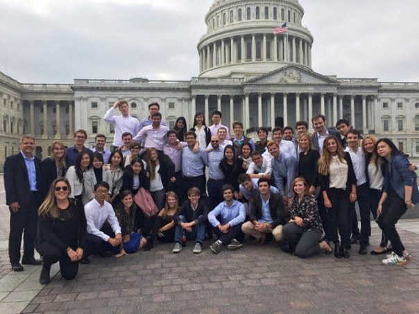 MS in Global Commerce students in DC