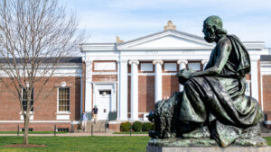 Rouss-Robertson Hall from the Lawn at UVA