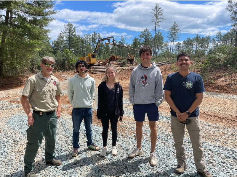 Students learn about forestry