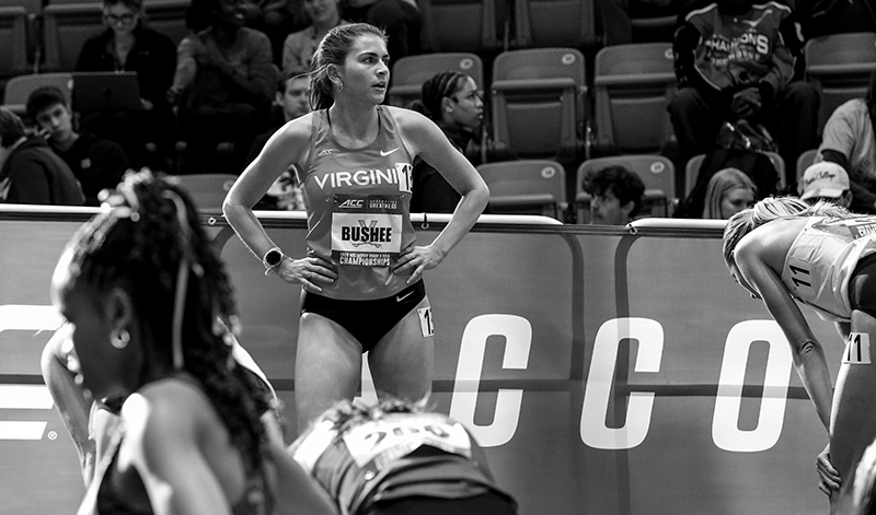 Gillian Bushee during the 2026 ACC Indoor Track & Field Championship at New Balance in Boston, MA, on Saturday, February 28, 2026.