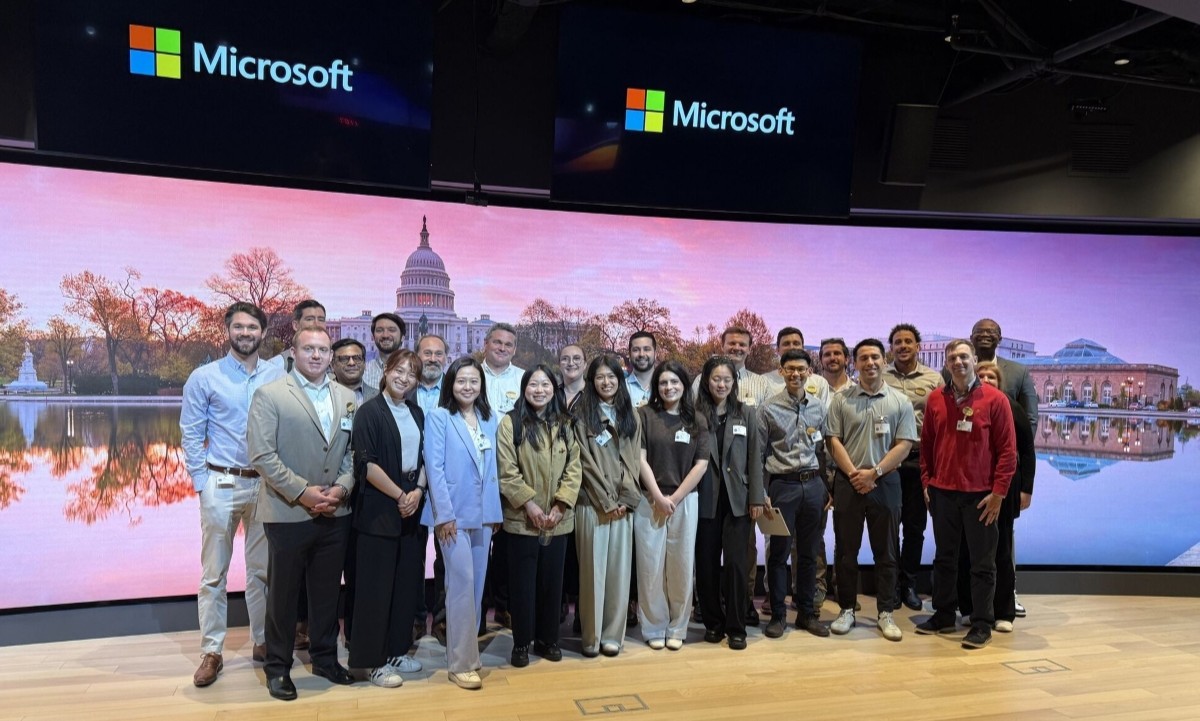 group of MSBA students