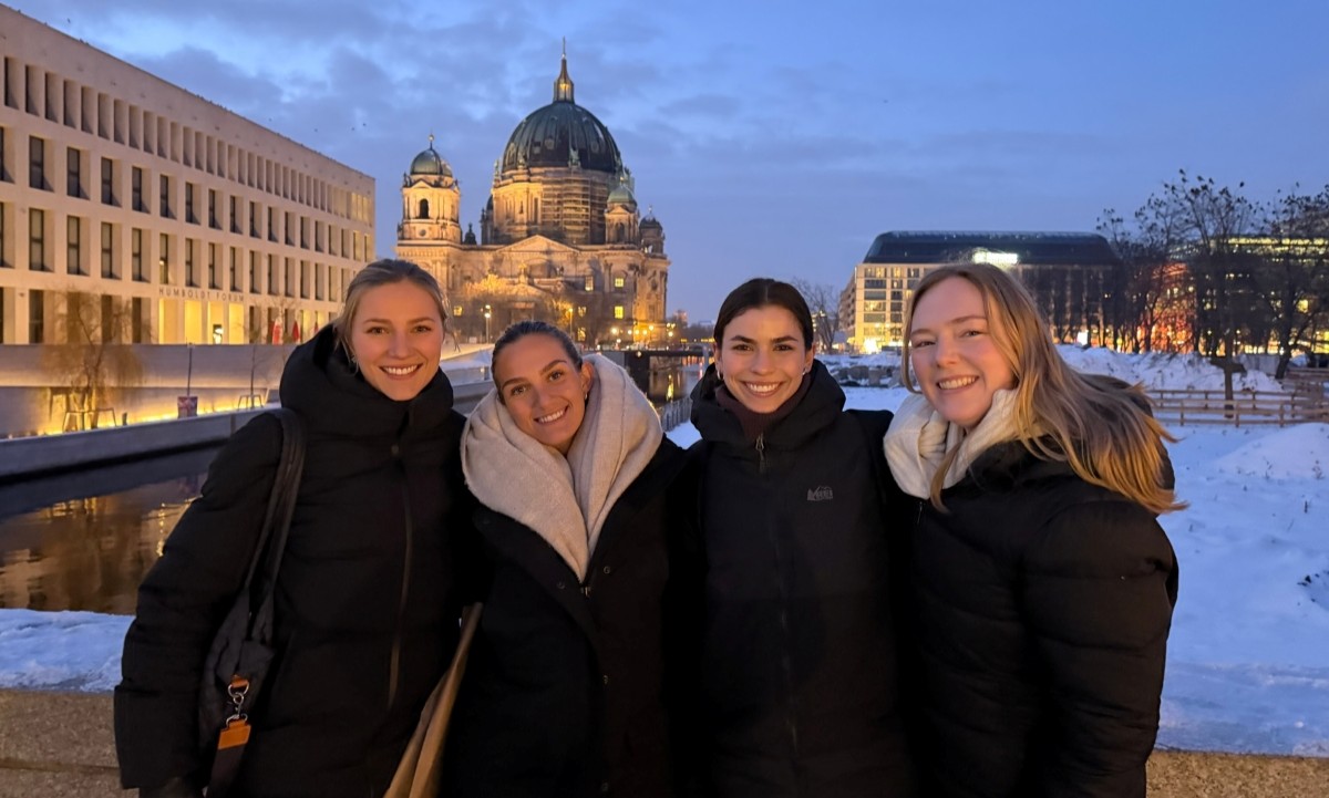 Emma DeMarco with MSGC classmates in Berlin