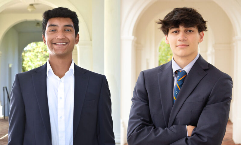 side-by-side portraits of Rohan Misra and Jackson Manderfield